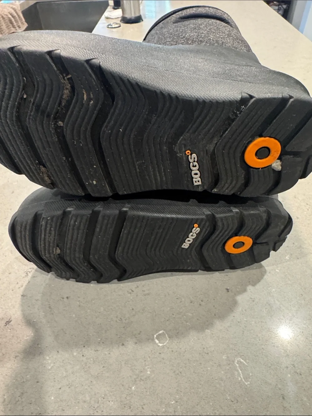 Bogs Kids Black Waterproof Pull-On Snow Boots with Easy Grip Handles